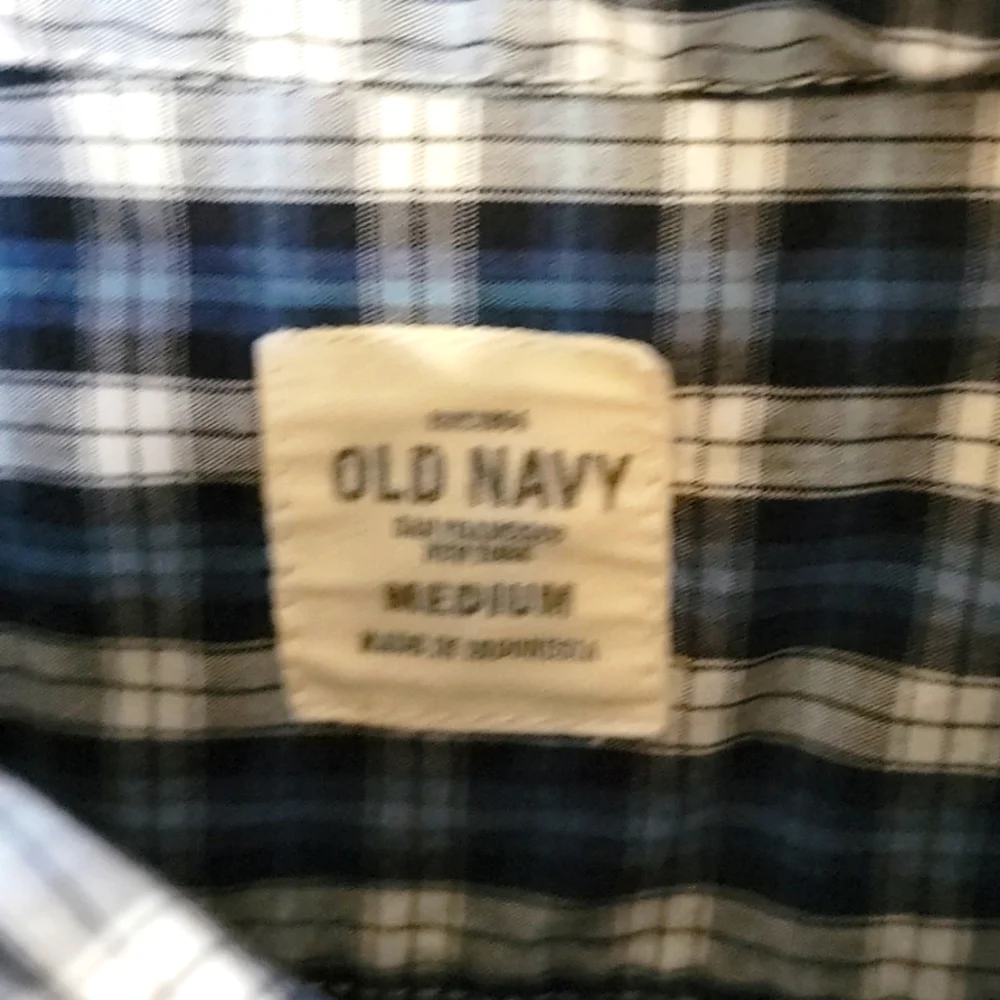 Old Navy blue white